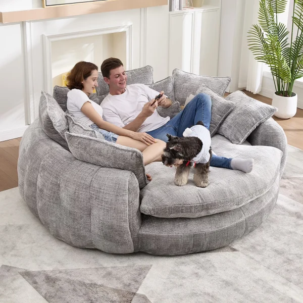 Oversized Round Chaise Lounge