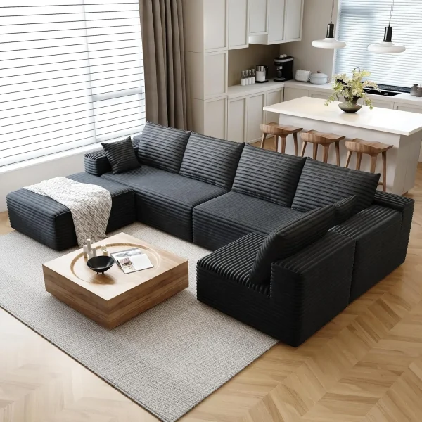 Cloud-style sectional sofa
