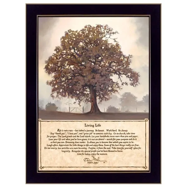 Framed Wall Art "Living Life"