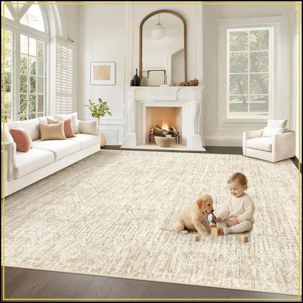 Washable Boho Rug 8x10